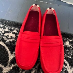Rothy’s loafer/driver (worn once for an hour) size 8, color red.
